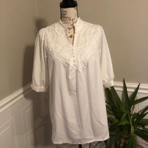 White Lace Blouse